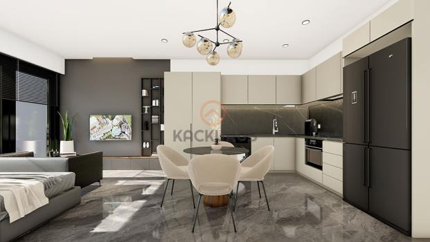 İskele’de Long Beach Deniz Manzaralı Satılık 46.3m² Stüdyo Daire