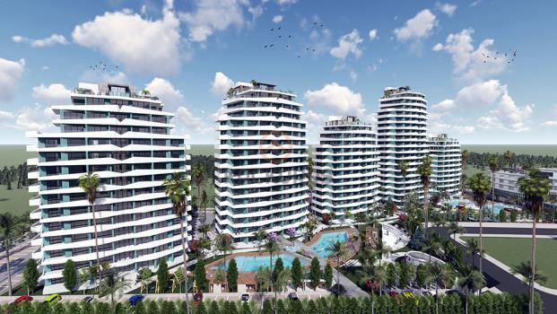 İskele Long Beach'te 4 Mevsim Tatilin Yaşandığı Lüks Satılık Daireler