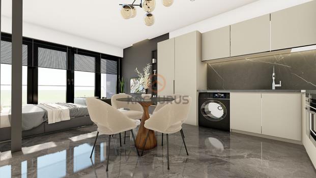 İskele’de Long Beach Deniz Manzaralı Satılık 46.3m² Stüdyo Daire