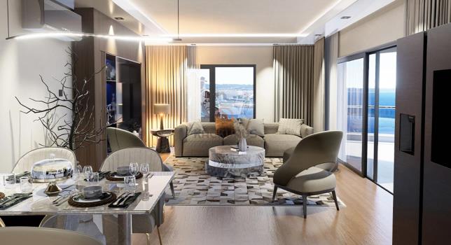 İskele Long Beach'te Modern ve Lüks 1+1 Daireler