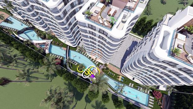 Kuzey Kıbrıs İskele’de Teraslı 2+1 Penthouse Satılık Daire